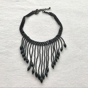 Beaded Fringe Choker